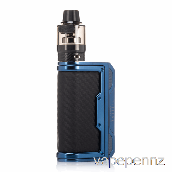 Lost Vape THELEMA QUEST 200W Starter Kit Sierra Blue Carbon Fiber VAPE NZ